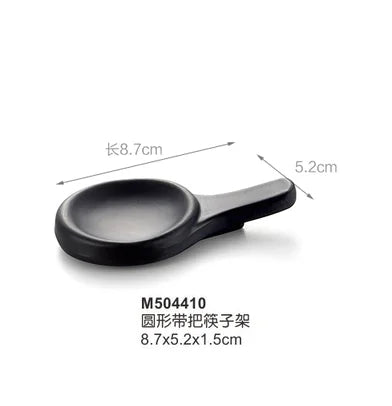 DecorBites™ Japanese Style Black Alloy Chopsticks - 10 Pairs | Anti-Slip, Moisture-Proof, High Temperature Tableware