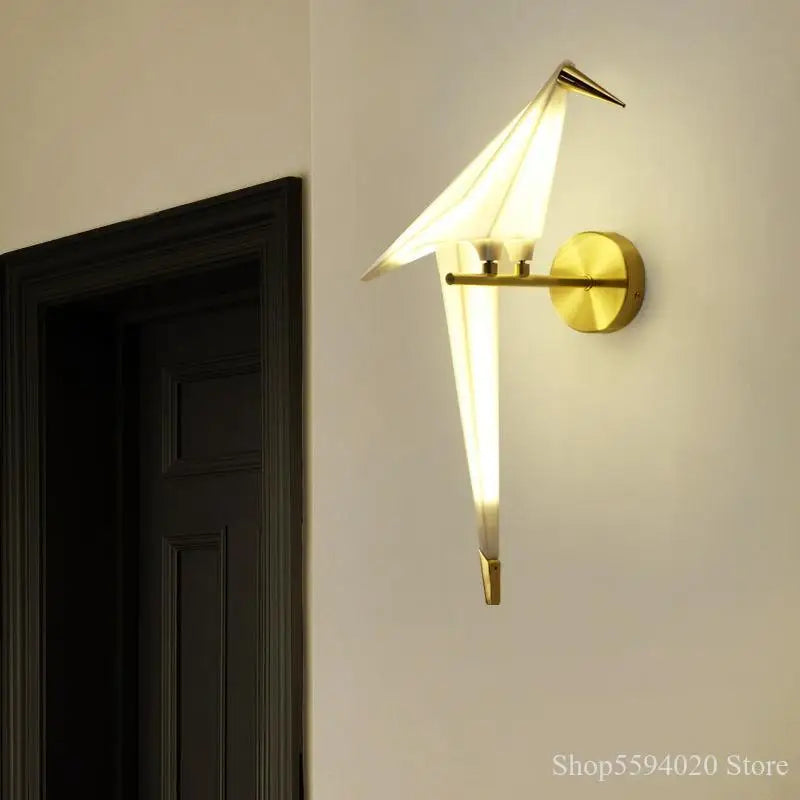 DecorBites™ Little Bird LED Wall Lamp: Modern Nordic Style Bedroom Living Room Sconce