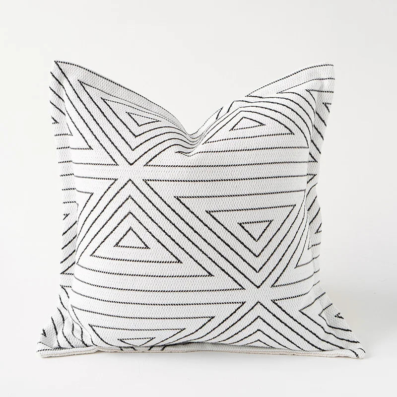 Funda de almohada artesanal DecorBites™ Cozy Green de 45x45 cm - Decoración nórdica para otoño e invierno