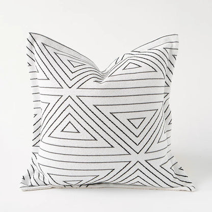 Funda de almohada artesanal DecorBites™ Cozy Green de 45x45 cm - Decoración nórdica para otoño e invierno