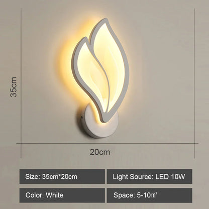 DecorBites™ LED Wall Sconce Light Acrylic Lamp for Bedroom Corridor Chandelier Style