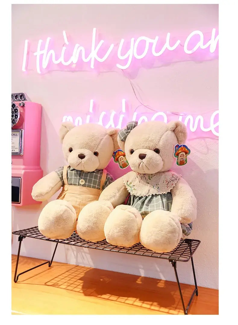 Decorbites™ Juguetes de Peluche de Oso Pareja de 80 cm Regalo de Navidad