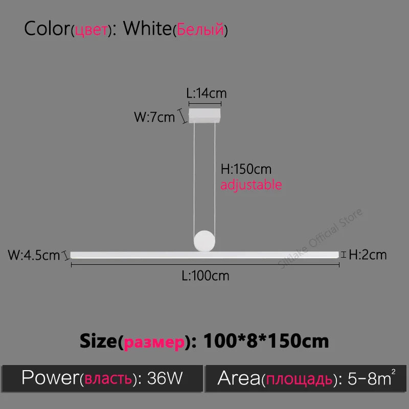 DecorBites™ Black Chandelier: Modern Nordic Design for Dining Room, Bar, and Kitchen Island