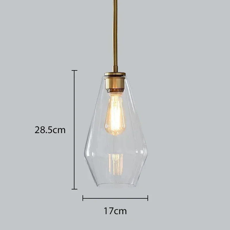 DecorBites™ Glass Chandelier: Amber Pendant Lights for Dining, Living Room, Bedroom, Hotel, Cafe
