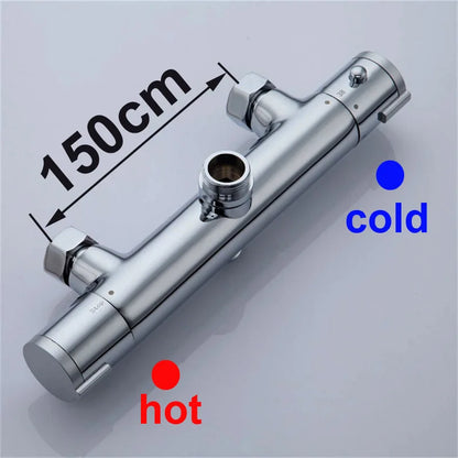 DecorBites™ Brass Thermostatic Shower Faucet Mixer Valve for Intelligent Bathtub