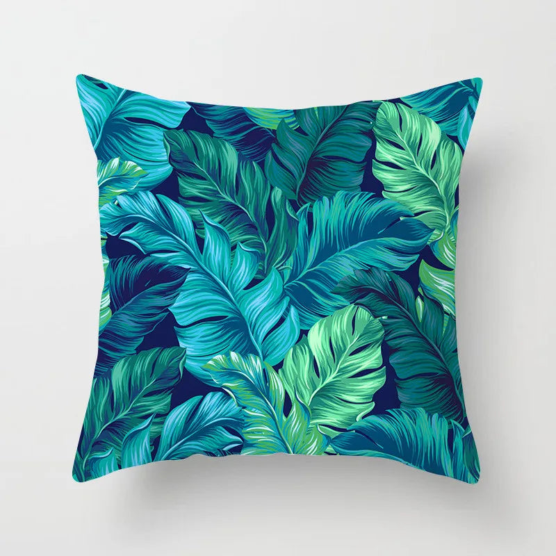 Geometric Leaf Feather Cushions