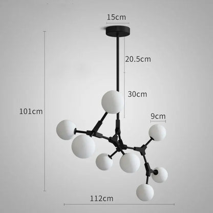 DecorBites™ Iron Magic Molecular Pendant Lights for Living Room Dining Room Decor