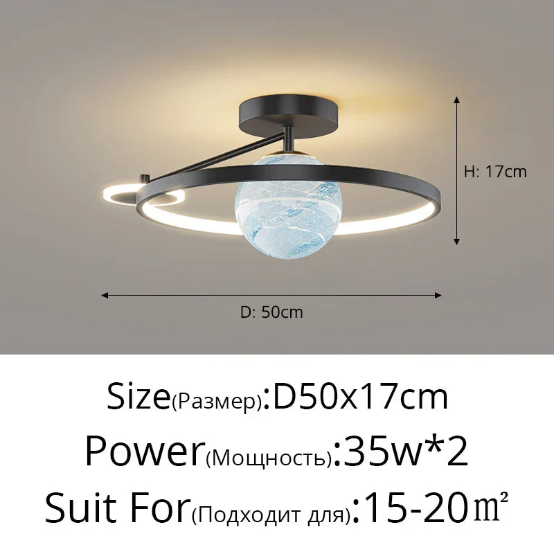 DecorBites™ Blue Star LED Pendant Light for Home Decor