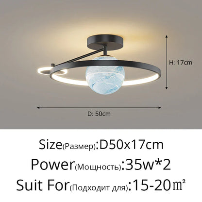 DecorBites™ Blue Star LED Pendant Light for Home Decor