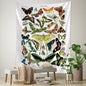 Decobites Butterfly Map Tapestry Wall Hanging: Bohemian Room Decor