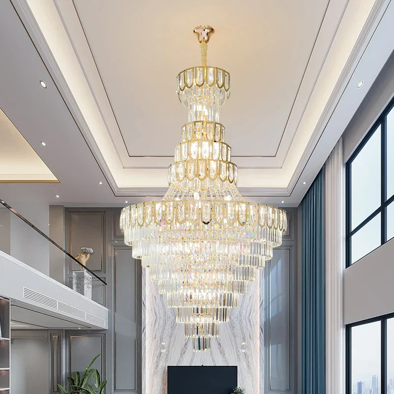 DecorBites™ Elegant Crystal Chandelier for Luxury Living Room Decor
