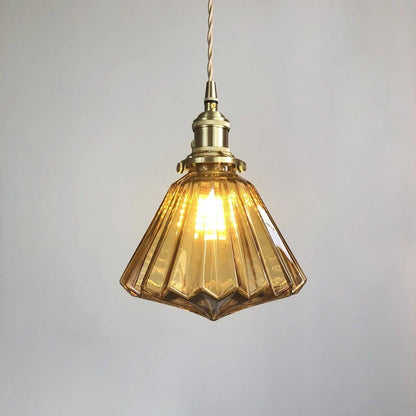 DecorBites™ Brass Pumpkin LED Pendant Light - Japanese Style Bedroom Suspension