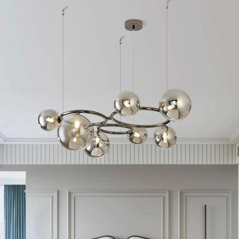 Chrome Modern LED Chandelier