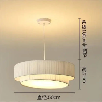 DecorBites™ Designer LED Fabric Pendant Light for Bedroom, Home Decor, Hanging Chandelier