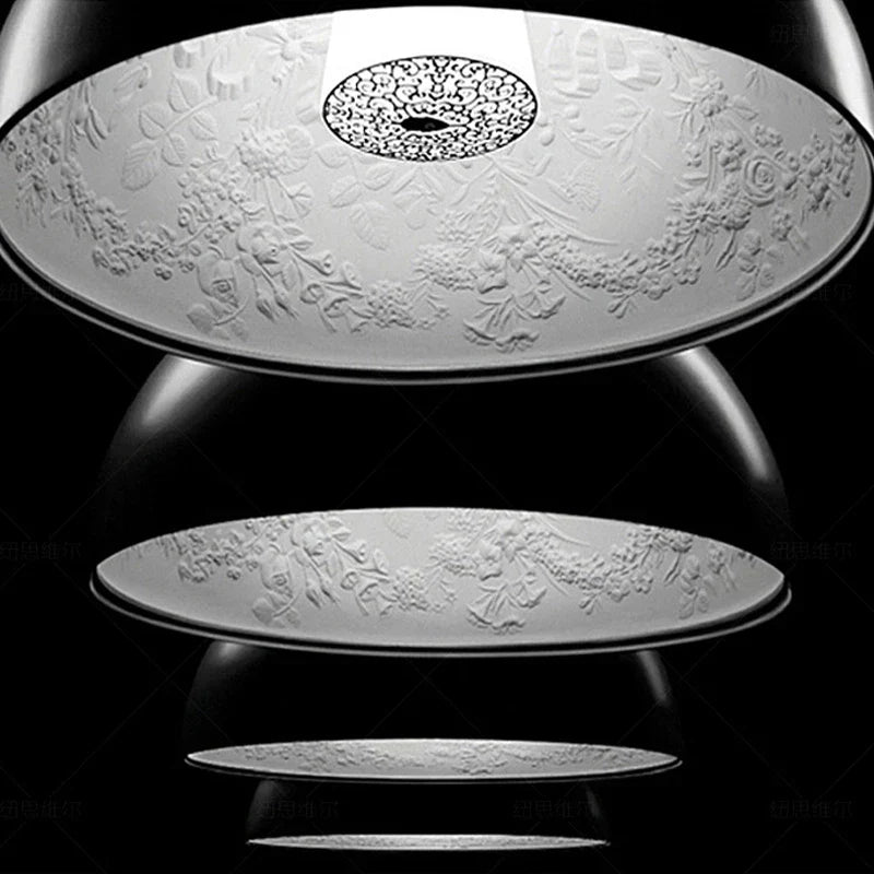 DecorBites™ 3D Sky Garden Resin Chandelier with LED Lights in Black, White, Golden, and Coffee Colors