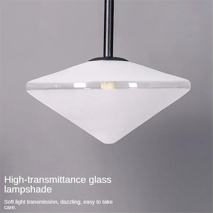 Lámpara de pared DecorBites™ de cristal LED con brazo oscilante largo para sala de estar y estudio