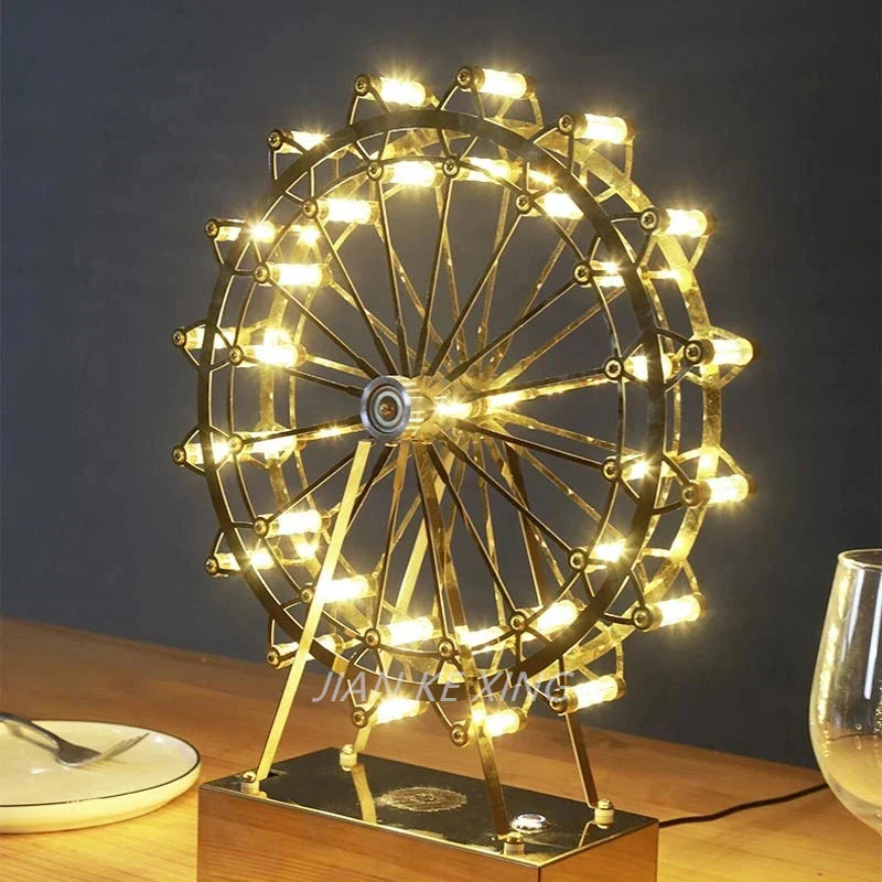 Yellow Ferris Table Lamp