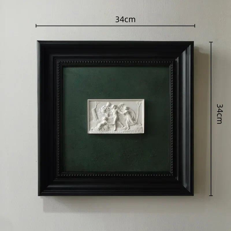 DecorBites™ Abstract Figure Relief Sculpture Decorative Painting Wall Decoration