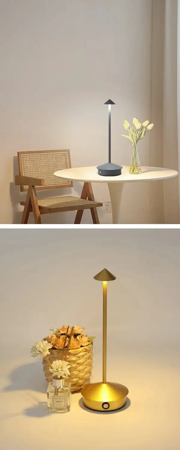 DecorBites™ LED Table Lamp Rechargeable Touch Sensor Cordless Desk Lamp 3 Colors Bedside Creative Ambient Light Bar