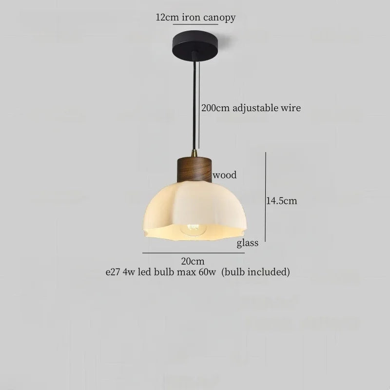 DecorBites™ Glass LED Pendant Light - Modern Nordic Hanging Lamp for Home and Dining