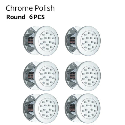 DecorBites™ Brass Body Round Shower SPA Jets for Luxurious Bathroom Massage Experience