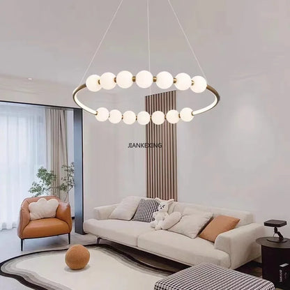 DecorBites™ Circle Ring LED Pendant Lights for Elegant Home Decor