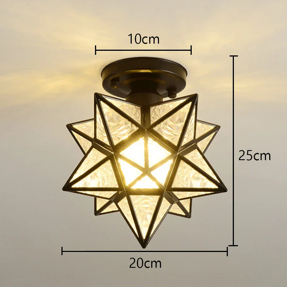 DecorBites™ Glass Crystal LED Ceiling Chandelier for Home Decor