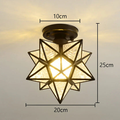 DecorBites™ Glass Crystal LED Ceiling Chandelier for Home Decor