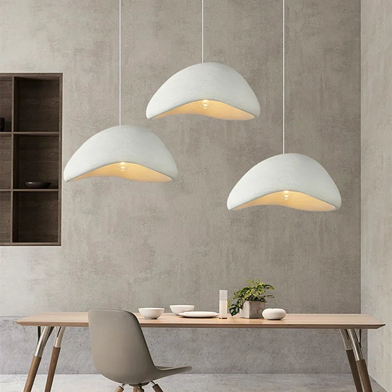 DecorBites™ Handmade Wabi Sabi Chandelier LED Pendant Lamp for Nordic Restaurant Island