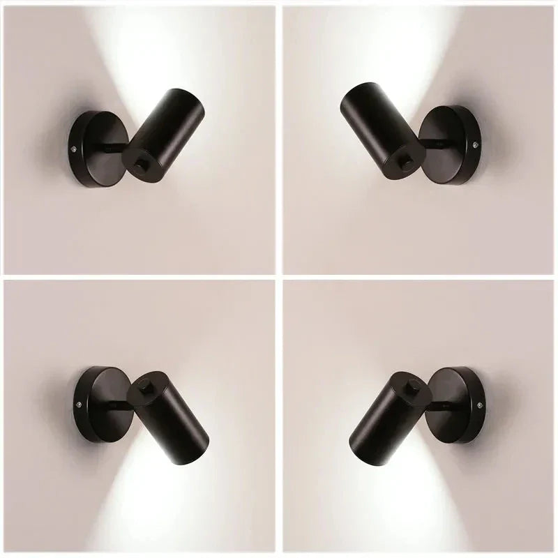 Aplique de pared LED dorado DecorBites™, moderno y ajustable, para sala de estar