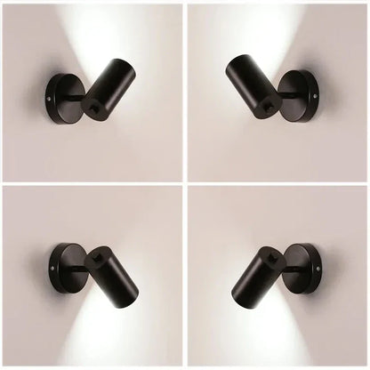 Aplique de pared LED dorado DecorBites™, moderno y ajustable, para sala de estar