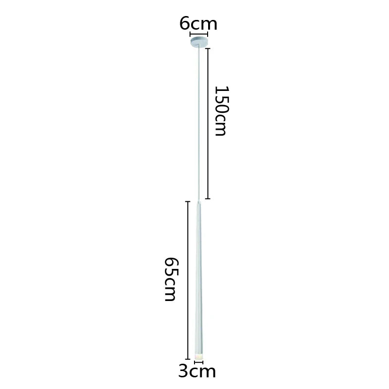 DecorBites™ LED Minimalist Pendant Lamp - Black/White for Bedroom, Dining, Coffee Shop Lighting