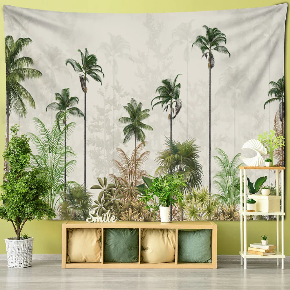 Decobites Tropical Landscape Tapestry Wall Hanging for Boho Home Decor