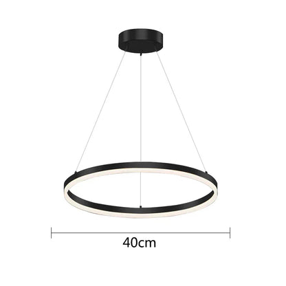 Lámpara colgante DecorBites™ Gold Ring, lámpara de techo LED circular de acrílico