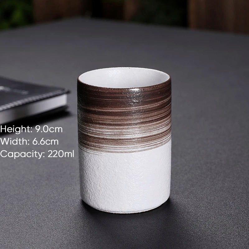 DecorBites™ Japanese Style Ceramic Tea Coffee Cups Latte Mug Espresso Afternoon Teacup Water Mug