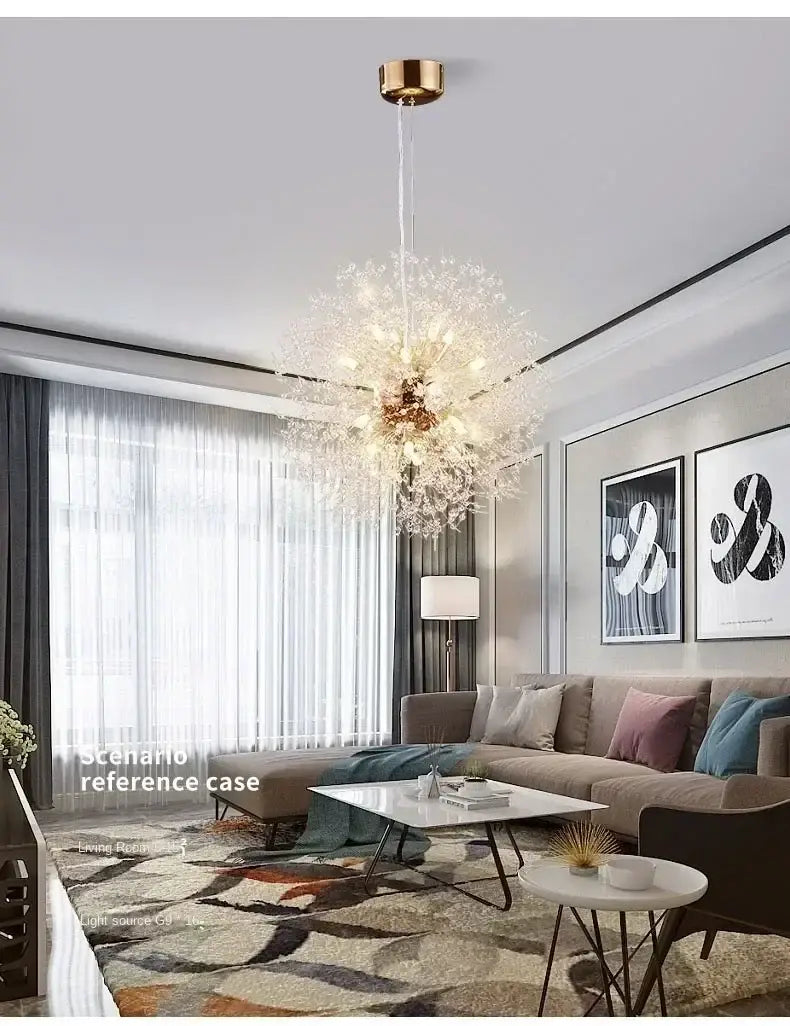 DecorBites™ Starry Sky Crystal Pendant Light Fixture