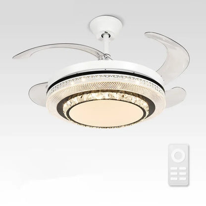 DecorBites™ LED Ceiling Fan with Remote Control, Modern ABS Blades, 110V 220V