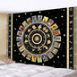 Decobites Mystic Symbol Mandala Tapestry for Bohemian Tarot Room Wall Decor