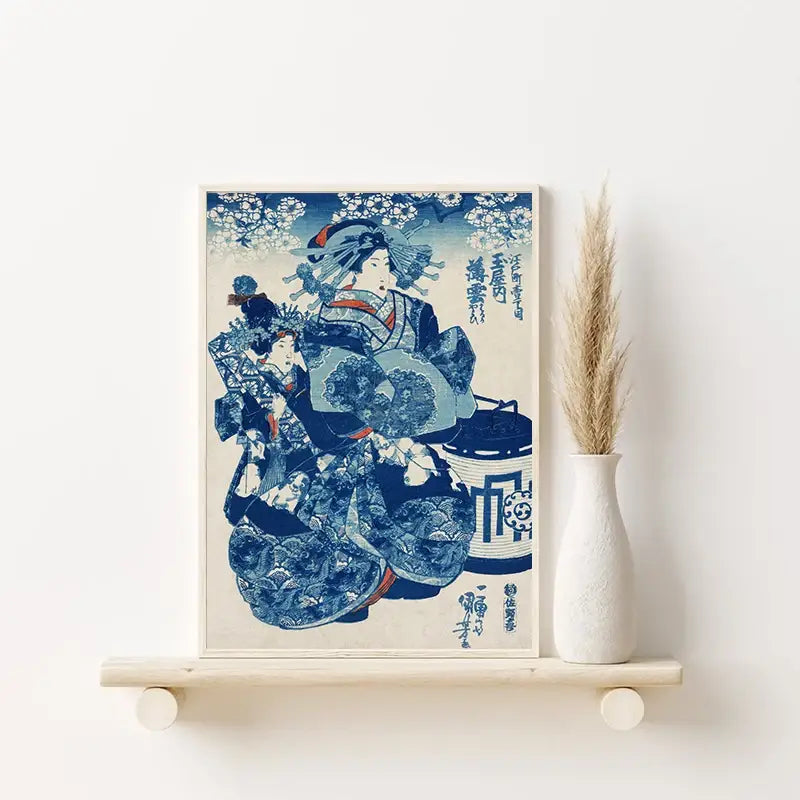 DecorBites™ Katsushika Hokusai Blue Waves Canvas Wall Art