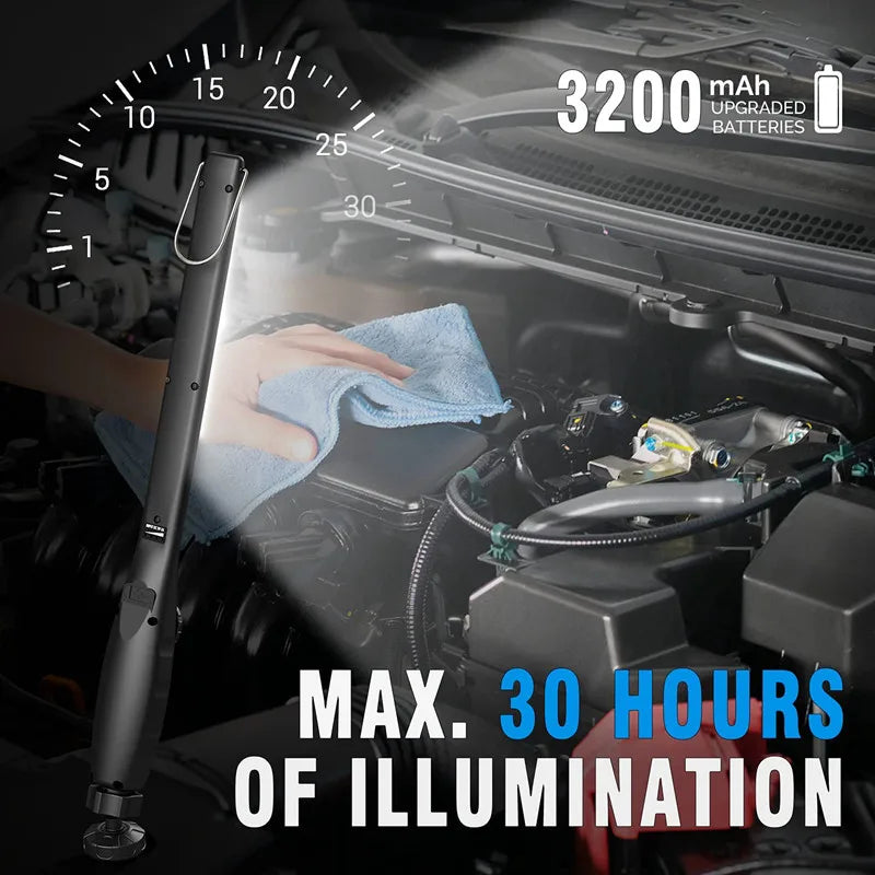 DecorBites™ COB LED Nightlight Work Light 3000AmAh Dimmable Inspection Lamp for Home Garage