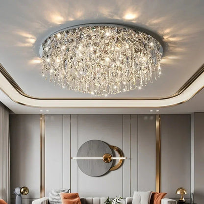 Lámpara de techo de cristal DecorBites™: Lámpara de techo LED moderna y lujosa para iluminación interior del hogar