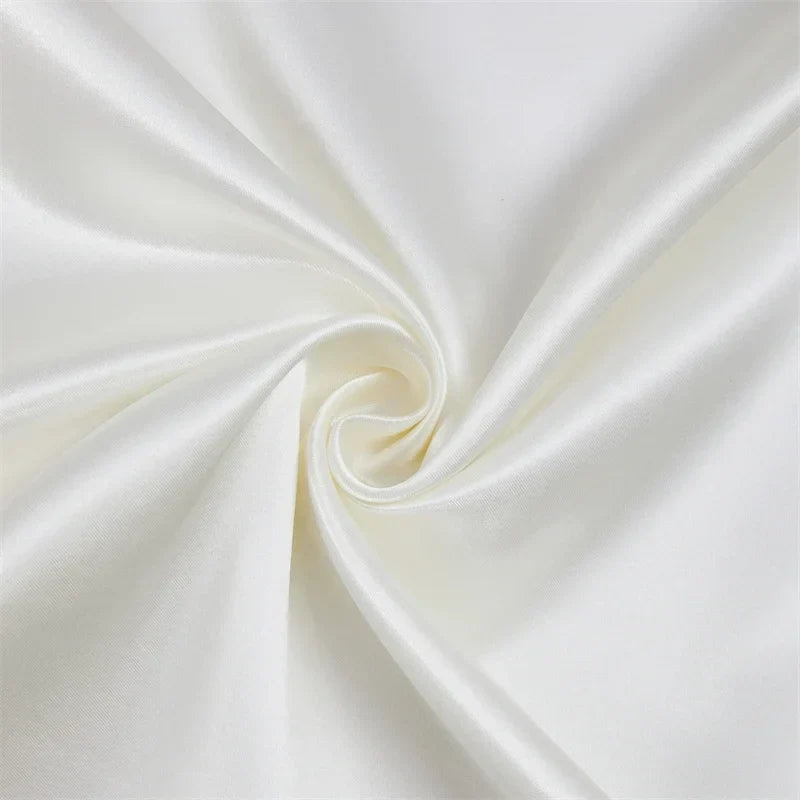 Satin Silky Fitted Sheet with Elastic Band by Decobites in Queen/King Size