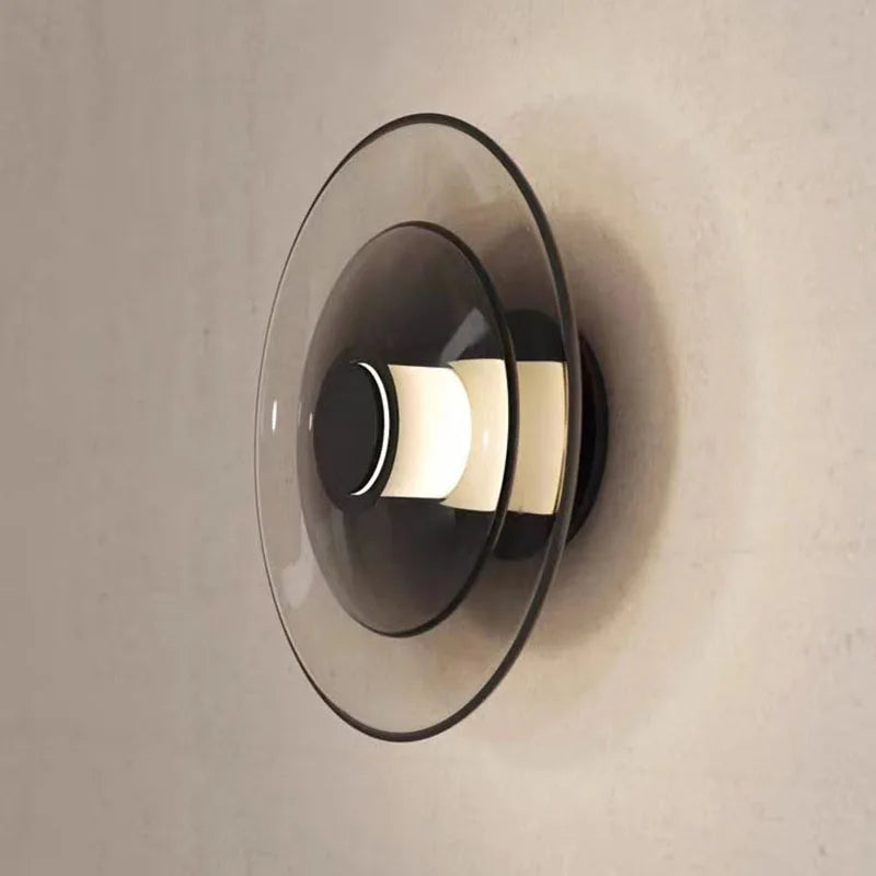 DecorBites™ Glass Wall Lamp: Nordic Minimalist LED for Dining, Living, Bedroom