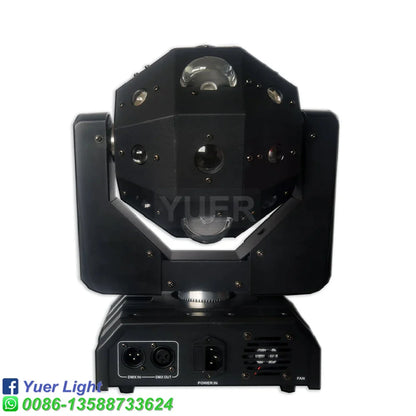 DecorBites™ LED Moving Head Ball Laser Strobe Light - 4 in 1 Infinite Rotation Disco DJ Beam