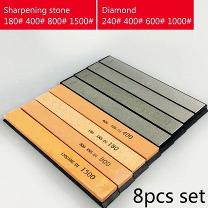 DecorBites™ Knife Sharpener System Stone Bars Grinders - Professional Chef Tool Edge Sharpening