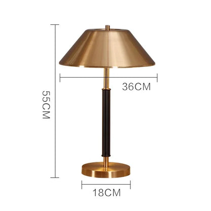 DecorBites™ Copper Table Lamp with LED Bulb, Stylish Desk Light for Bedroom & Living Room