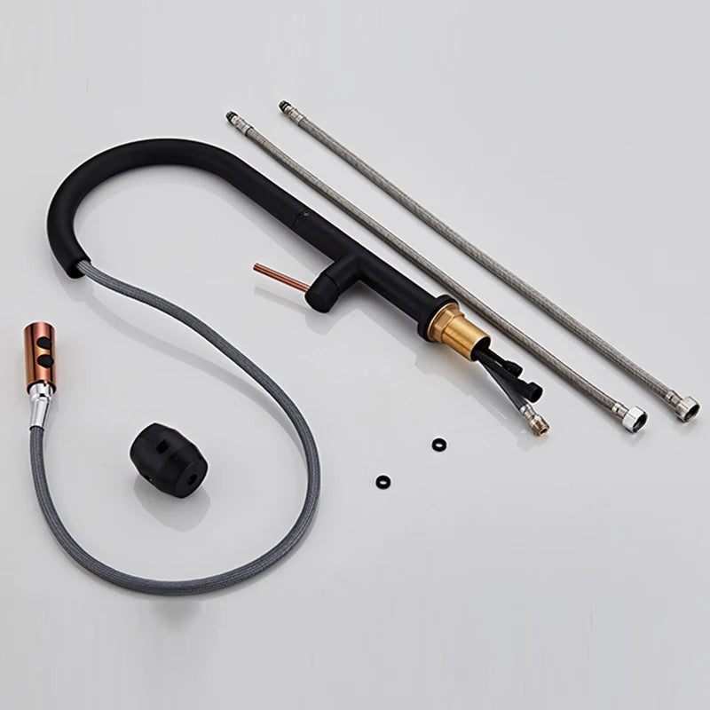 Black Modern Kitchen Faucet