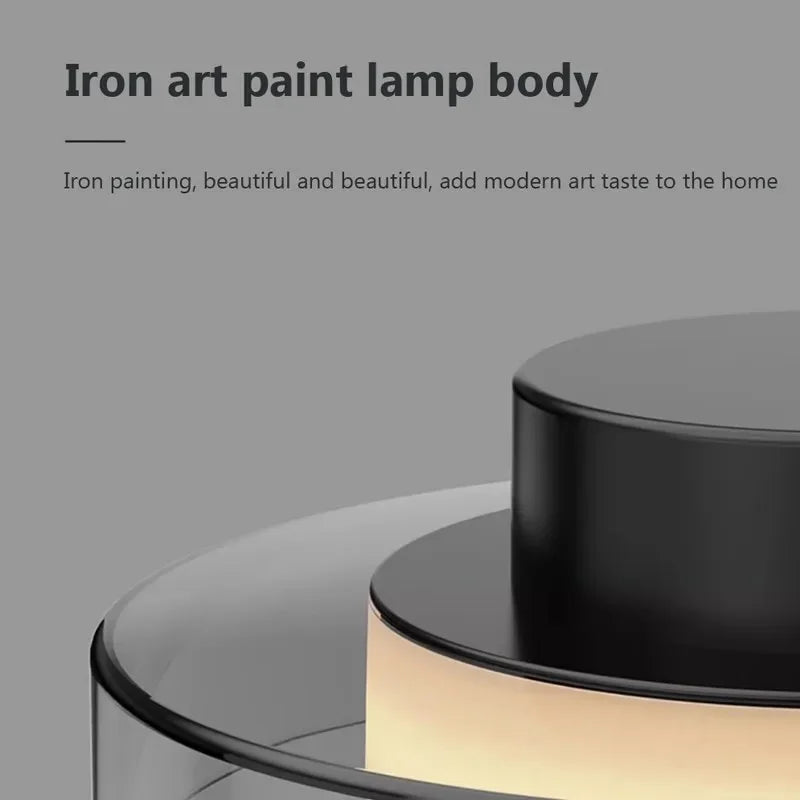 DecorBites™ LED Iron Acrylic Pendant: Modern French Style Indoor Light for Bedroom & Living Room