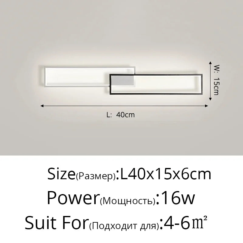 DecorBites™ LED Ceiling Light: Modern Fixture for Living Room, Kitchen & Hallway Lighting