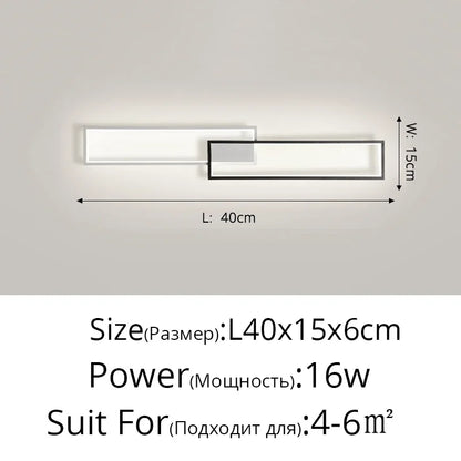 DecorBites™ LED Ceiling Light: Modern Fixture for Living Room, Kitchen & Hallway Lighting